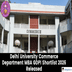 Delhi University Commerce Department MBA GDPI Shortlist 2026 Released; Interviews to Begin From May 4